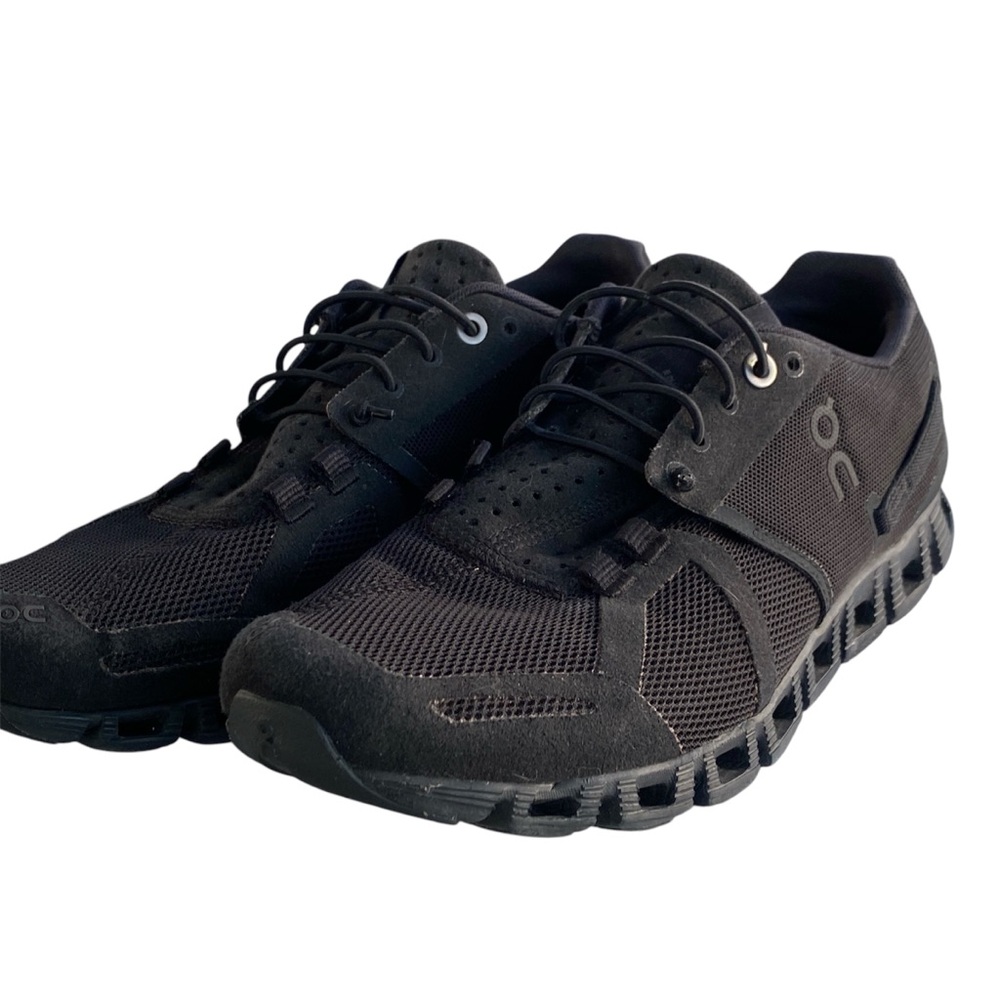 On Cloud Black Mesh Running Shoes Swiss Lace Up Sneakers Size 8 Women’s